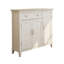Banc de rangement blanc en bois manufacturé-696635746