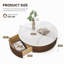 Table basse 35 po pour salon, table basse en marbre avec tiroir, sans assemblage-593432168