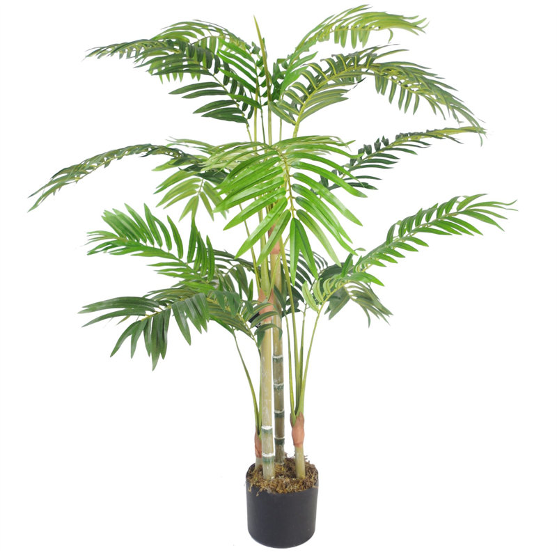 120cm Faux Palm Tree, Silver