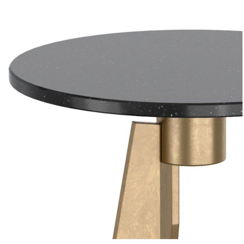 Table d'appoint en marbre Bohemia, Black