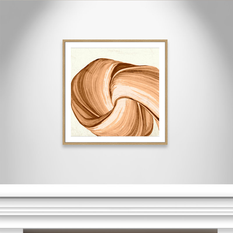 «Orange Tango I Print» par Casa Fine Arts, L 32 po x H 32 po, Imprimé mat, Naturel