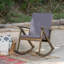 Chaise berçante d'extérieur en bois