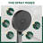 Adjustable 8" High Pressure Dual Shower Head with 5-Spray Handheld Shower-99187411