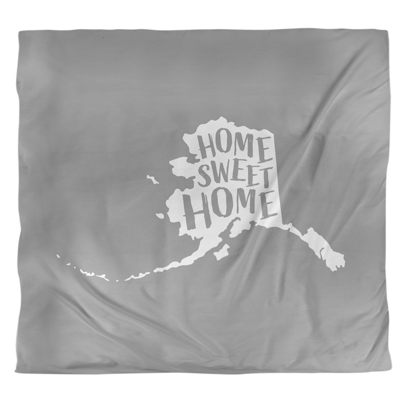 Housse de couette en alaska, home, Housse de couette pour très grand lit, Gris