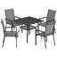 Steel Patio Dining Set Table,