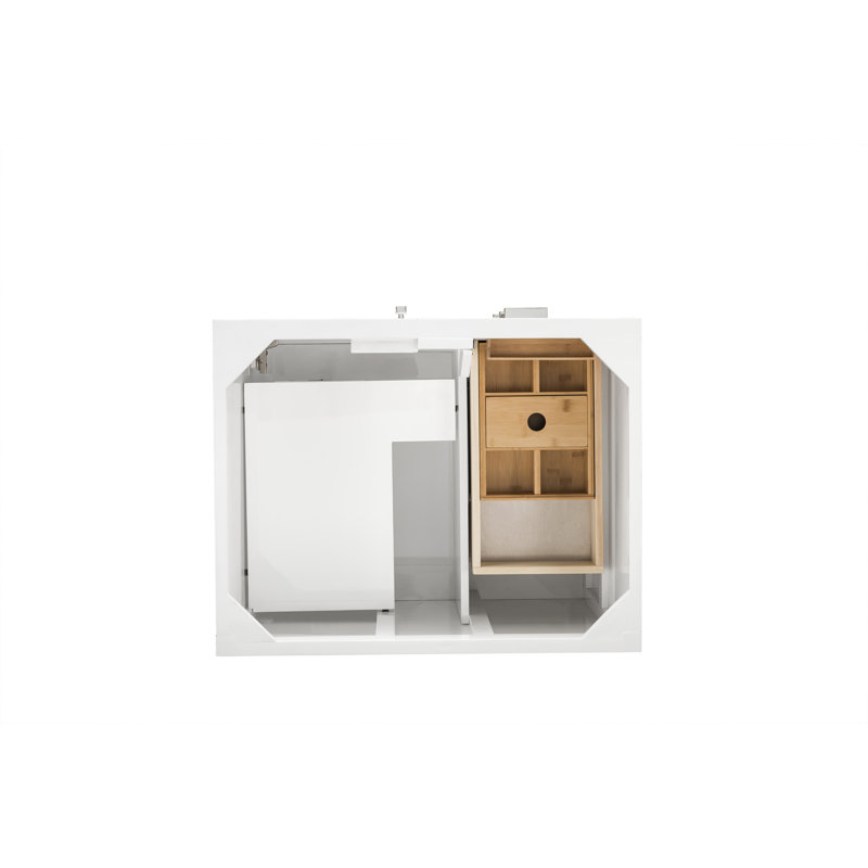 Addison 30'' W Single Bathroom Vanity Base, Glossy White