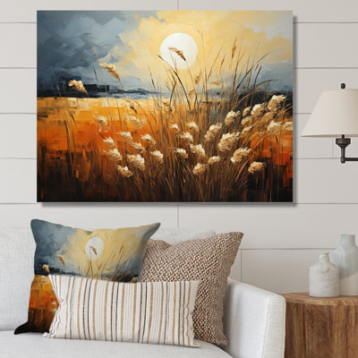 Beige des Prairies Bliss entrelacé sur toile