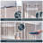 Hulcott Wall Spice Rack with Adjustable Racks-890245606