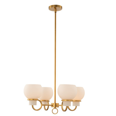 Lustre en laiton Ascher 4 LT Asco Kalco