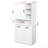 Freestanding Laundry Cabinet - Tilt-out Hamper, Doors, Shelf, Multiple Storage, White, Adjustable Shelf Option Hamper Easy Maintenance, Freestanding, Adjustable, White