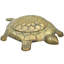 Boîte décorative en laiton italien fait main avec figurine de tortue