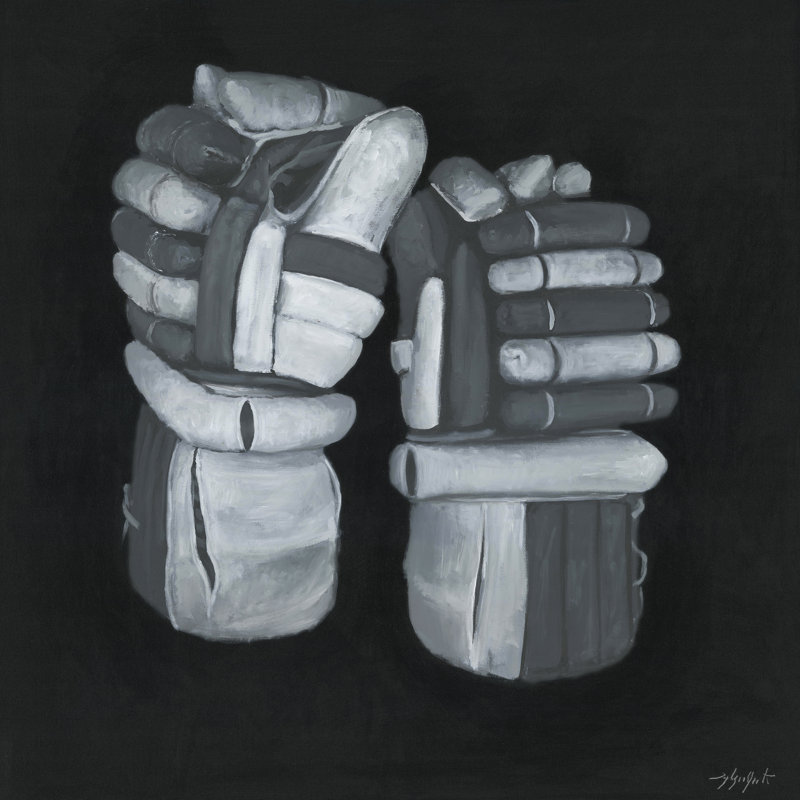 Caestus Off Painting by Mark Sargent, 40" H x 40" W, Image Brush Gel
