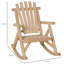 Chaise Adirondack berçante en bois massif Aspers-106255797