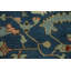Tapis unique en coton 12 pi 2 po x 8 pi 10 po bleu marine et bleus