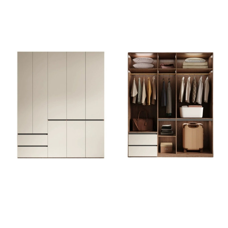Garde-robe simple de couleur unie, H 94,49 po x l 78,74 po x P 23,62 po