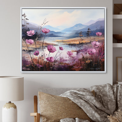 Fuschia au bord du lac - Fleurs, impressions sur toile