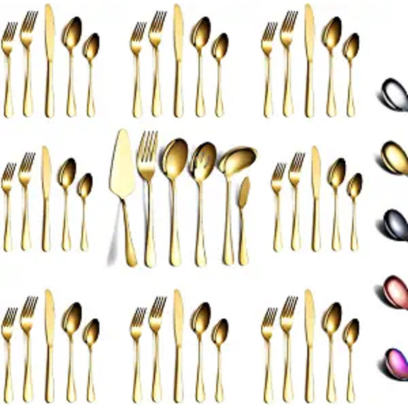 Mercer41 Lawanza Stainless Steel Flatware Set - Service for 8