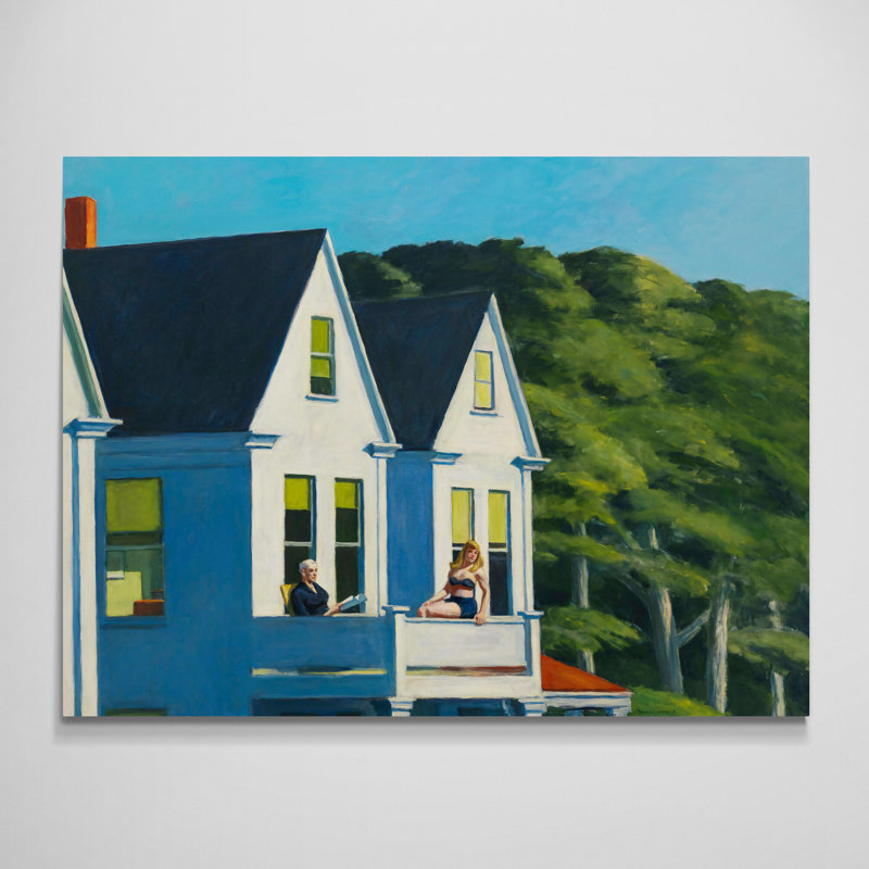 Second Story Sunlight by Edward Hopper - Wrapped Canvas Art Prints, 61 cm H x 82 cm W