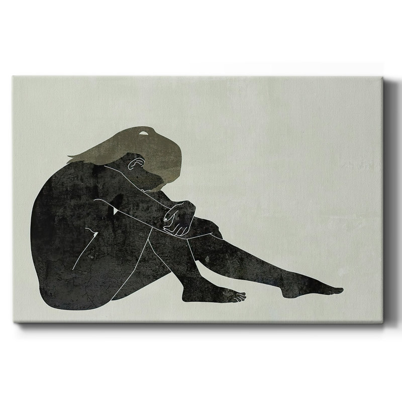 Figurine pliée II - Toile tendue avec châssis, H 8 po x l 12 po