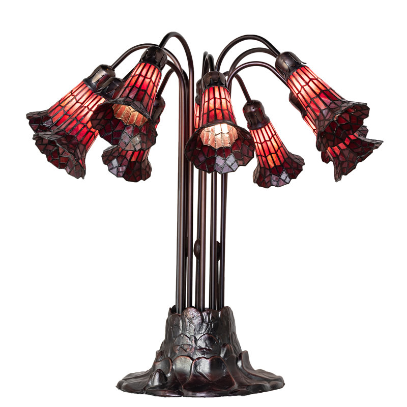 Pond Lily Table Lamp, Red