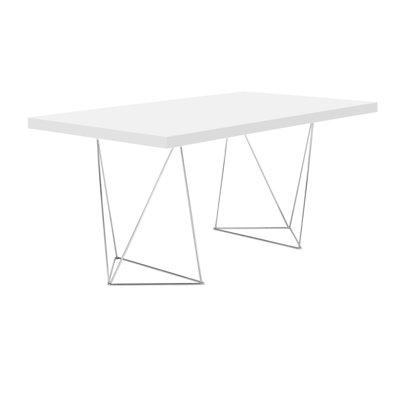 Table de salle à manger FurgUSON, Blanc pur, H 30 po x L 71 po x l 35 po