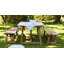 Table de salle à manger d'extérieur en teck George - 95 x 29 po - Naturel