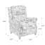   Ameiah Upholstered Farmhouse Manual Push Back Recliner with Solid Wood Legs-658698276