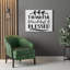 Thankful Grateful Blessed - Wrapped Canvas Print