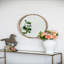 28 "miroir rond en bois, miroir mural pour la salle de bain