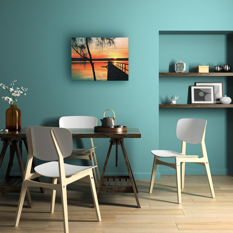 Art incrusté de lattes de bois Incredi, L 16 po x H 12 po
