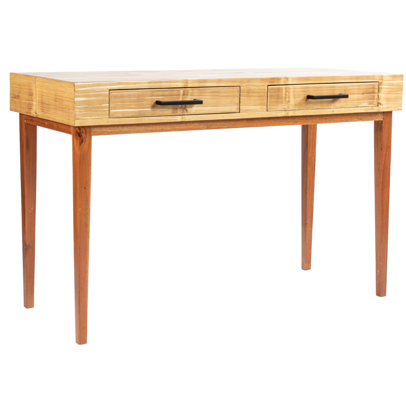 Bureau en bois massif Andros, Naturel