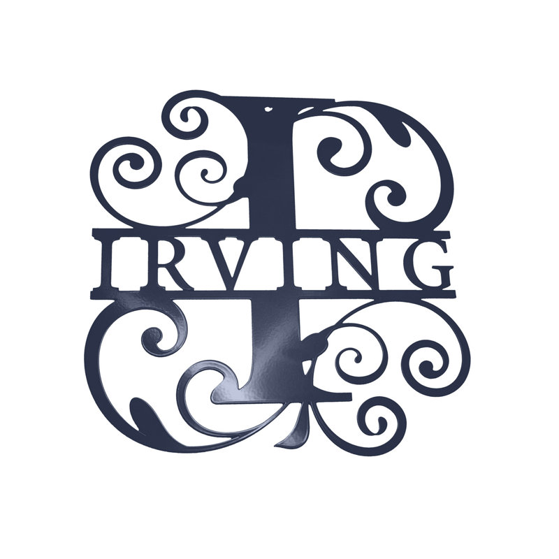 Anbut 16" Wall Accent, Navy Blue, Letter I, Yes