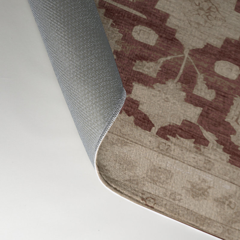 Tapis gris intérieur et extérieur surteint, Rectangle 5 pi x 7 pi