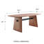 Chorlette Table Top And Base In Walnut With Matte Black Cross Bar