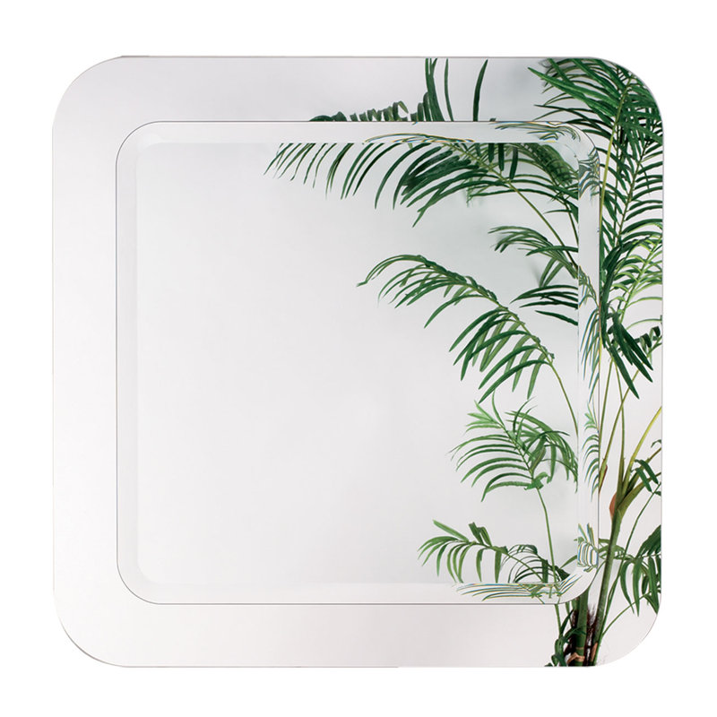 Radius Flat Glass Beveled Wall Mirror