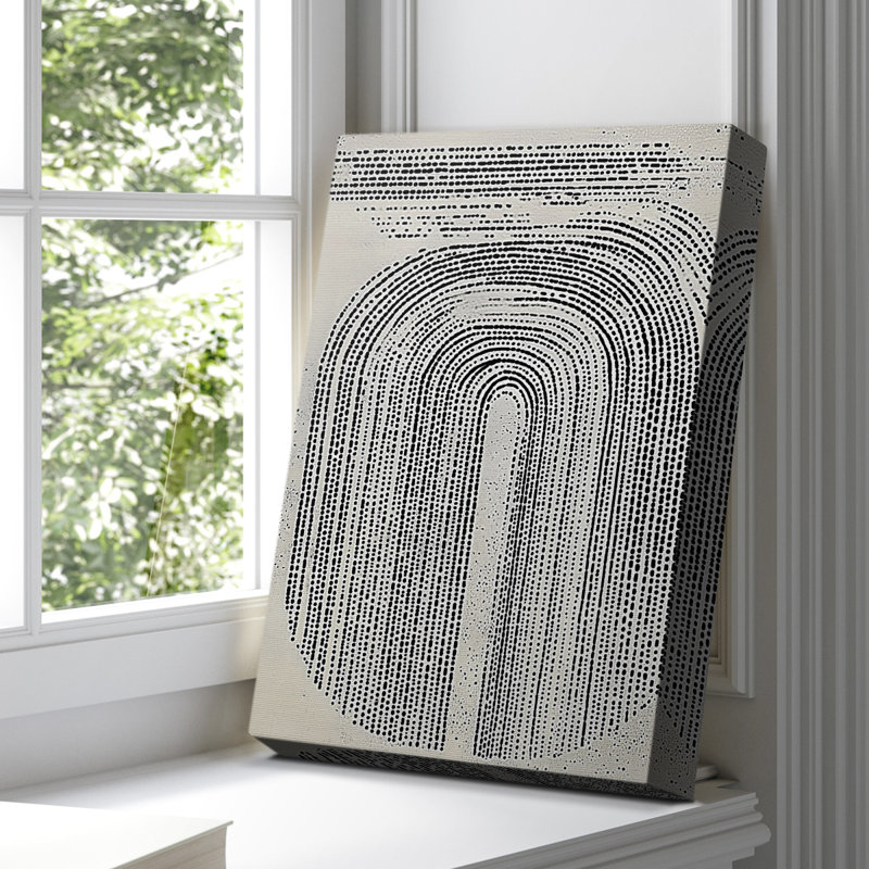 Toile tendue avec châssis abstrait CXCVI, H 18 po x l 12 po