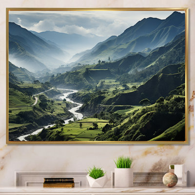 Dominicain Mountain River I, reproduction d'art sur toile