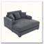 Chaise longue surdimensionnée de 55 po avec station de charge intégrée et porte-gobelets-1175170122