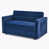 Velours bleu est en rupture de stock