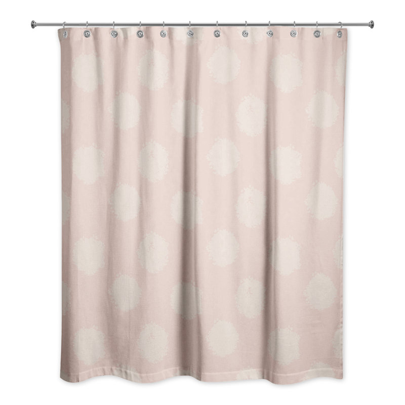 Ensemble de polyester à pois et crochets, Crème et rose