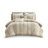 King/Cal King 3 Piece Striped Cotton Duvet Cover Set
