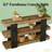 Versatile Side Table,Console Table,3-Tier Sofa Table,Entryway Table
