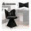 Meuble-lavabo pivotant en velours chenille l 30 po x P 18,1 po x H 18,1 po Evelyn