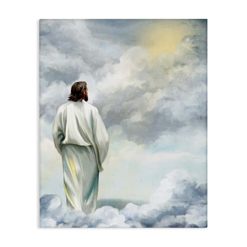 Art mural sur toile, "In the Clouds", par Kim Allen, H 20 po x l 16 po