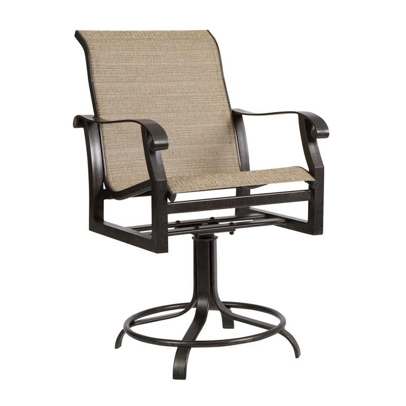Woodard Sling Swivel Counter Stool