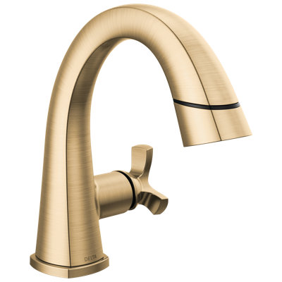 Robinet de salle de bain à un trou avec douchette extractible Stryke