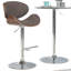 Tabouret de bar moderne pivotant rembourré Marana-1168484447