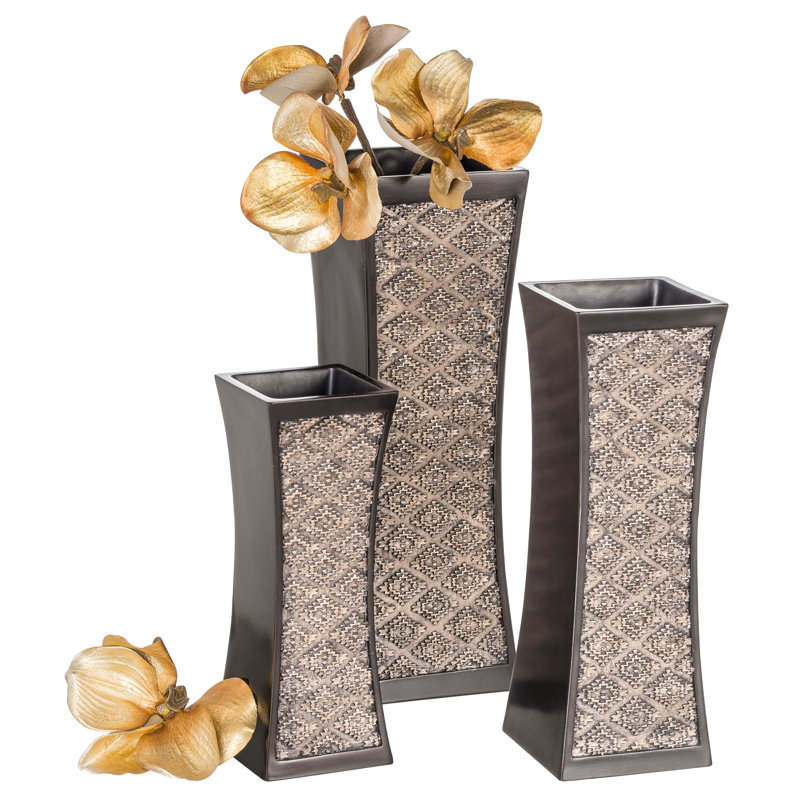 Ensemble de 3 vases de table Dublin