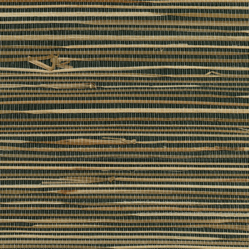 Rouleau de papier peint Larkins Grasscloth L 24 pi x l 36 po, Noir