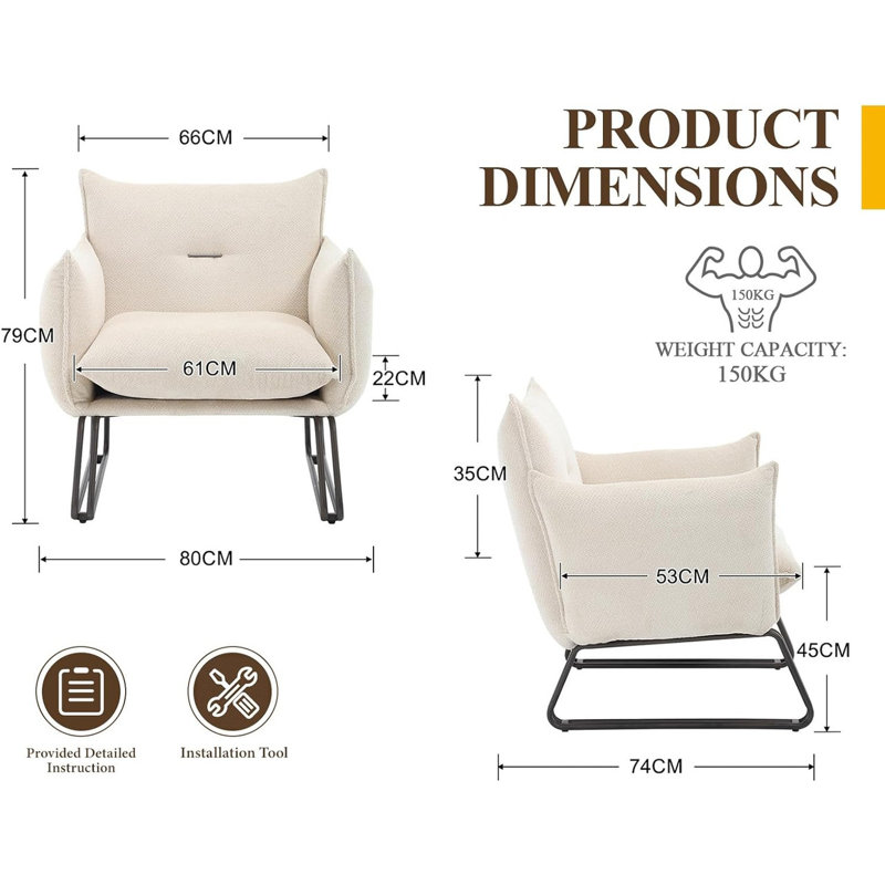 Beverli Accent Stool, Oatmeal